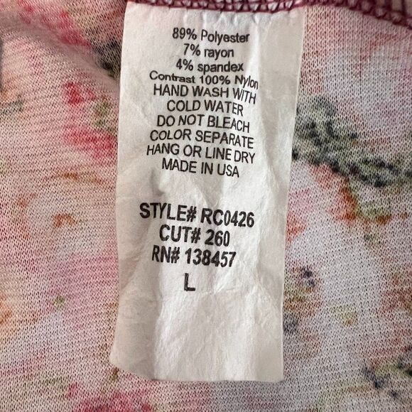 Rolla Coster Apricot and Turquoise Skater Dress Size L - Picture 4 of 5